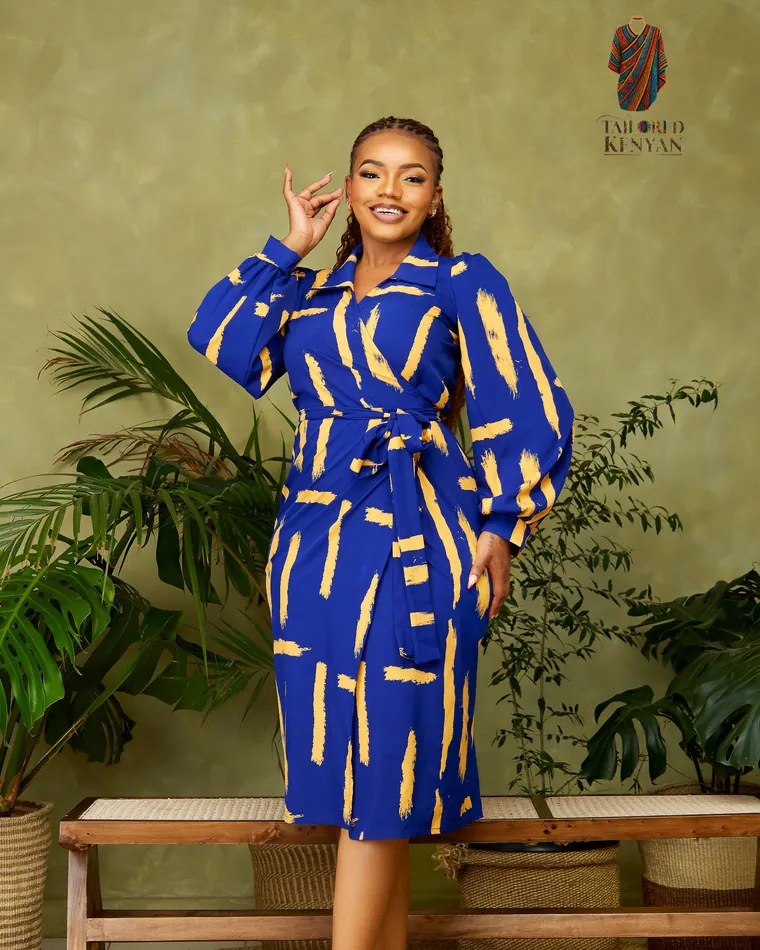Blue Horizon Wrap, wrap dresses