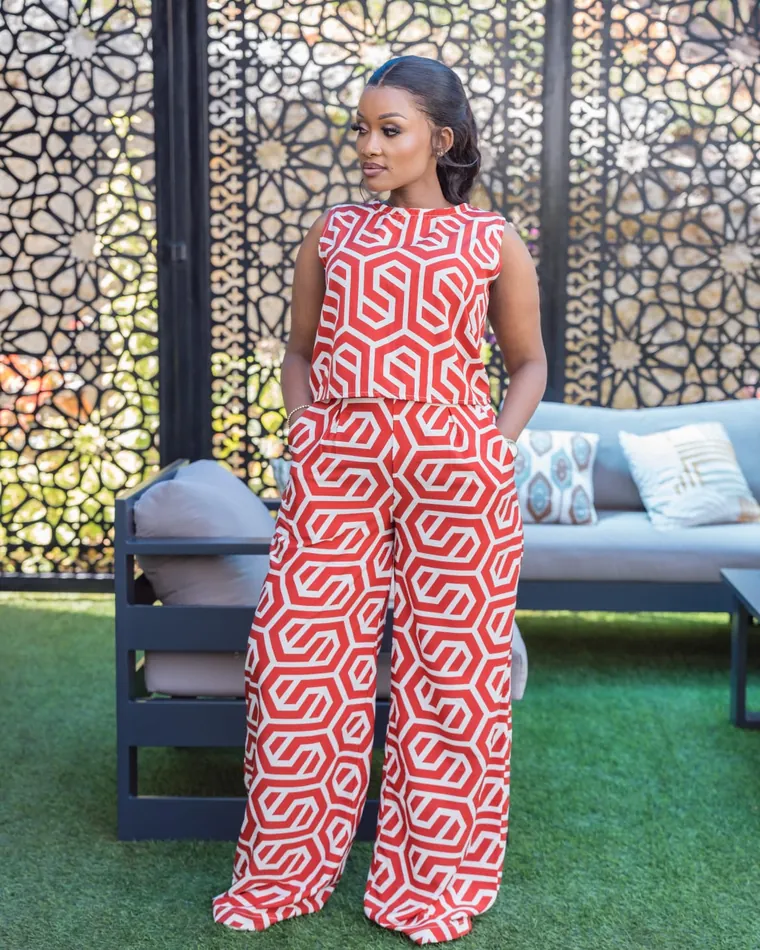 Crimson Lattice, pant sets