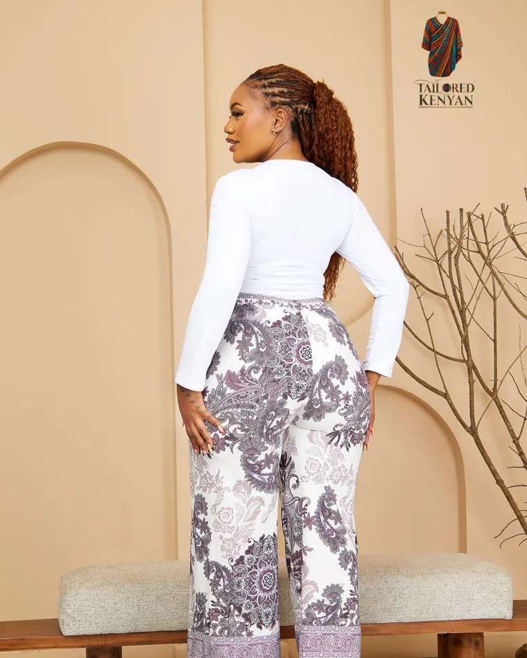 Crimson Twilight Palazzo, trousers